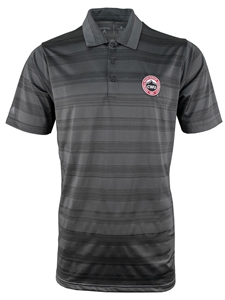 Antigua Striped Dark Gray Polo