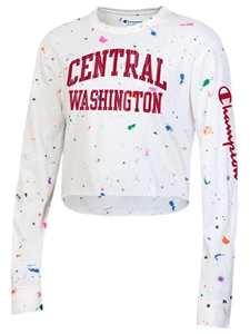 Central Ladies Paint Splatter Crew Neck