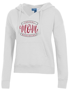 Central MOM Vneck Hooded Sweatshirt