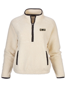 CWU Ladies Natural 1/2 Zip