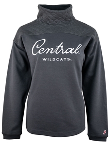 Central Ladies Quilted Funnel Neck Sweatshirt