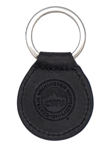 CWU Leather Keychain