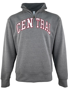 Central Gray 1/4 Zip Sweatshirt