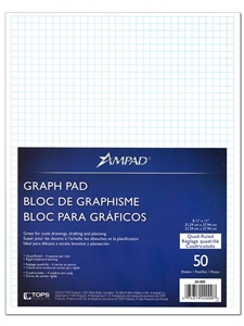 Graph Pad -- 4X4 Quad-Ruled