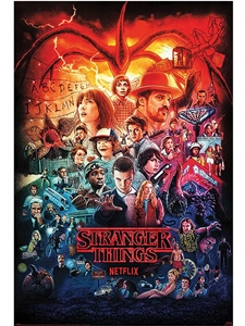 POSTER - STRANGER THINGS MONTAGE