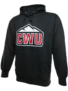 CWU Mountain Logo Hood