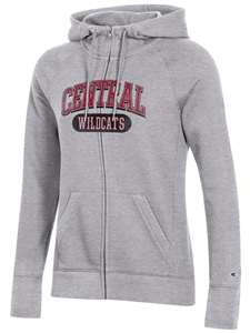 Central Ladies Full Zip Hooded Sweatshirt