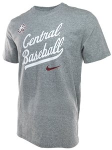 CWU Gray Baseball Nike Tee