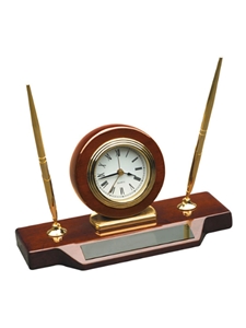 Piano Desk Clock with Pens
