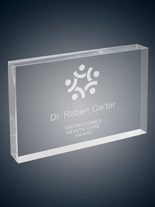 Acrylic Award Rectangle Clear