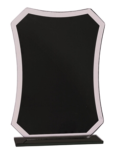 Black Rectangle Reflection Glass Award