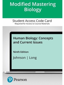 IA:BIOL 201: MODIFIED MASTERING BIOLOGY FOR HUMAN BIOLOGY: CONCEPTS AND CURRENT ISSUES