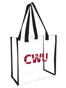 CWU Game Day Clear Tote Bag