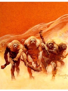 Frazetta Canvas Print - Neanderthals