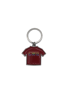 CWU Crimson Tee Keychain