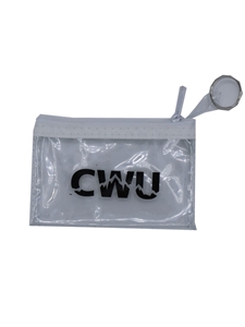 CWU Clear Zip Purse