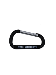 CWU Wildcats Black Carabiner
