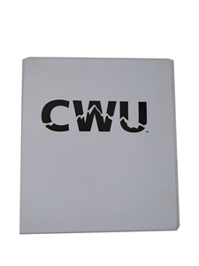 CWU Mountain 1" white binder