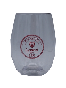 CWU Plastic Wine Glass