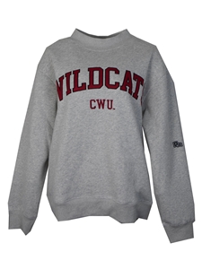 Ladies Grey Wildcat Crew