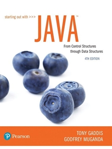 (EBOOK) STARTING OUT WITH JAVA: FROM CONTROL STRUCTURES THROUGH DATA STRUCTURES-W/ACCESS
