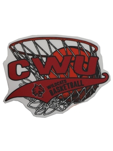 CWU Basketball Sticker