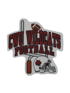 CWU Wildcats Football Sticker