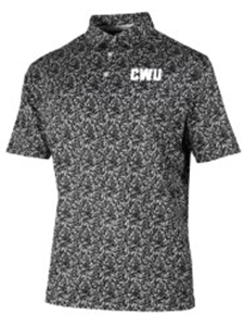 Columbia Black Floral Country Club Polo