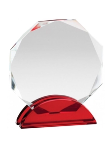Crystal Octagon Award (Customizable)