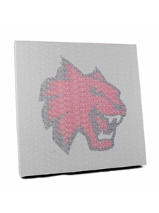 Wildcat Head Typo Canvas Print 16x16