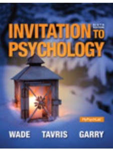 INVITATION TO PSYCHOLOGY-TEXT