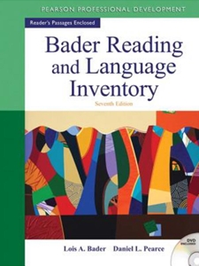 BADER READING+LANGUAGE INVENTORY-W/DVD