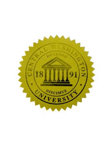 Large starburst Seal - Gold University