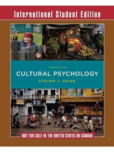 CULTURAL PSYCHOLOGY