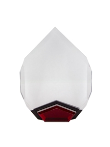 Acrylic Red Marquis Award (Customizable)