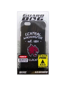 CWU Logo Leather iPhone 6/6s Case