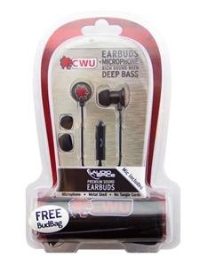 CWU Wildcat Scortch Earbuds Plus Mic