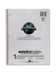 1 Subject Recycled Notebook
