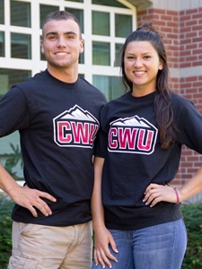 CWU Black Tshirt with Stuarts