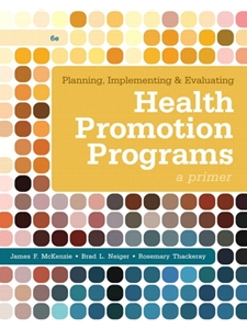 PLANNING, IMPLEMENTING, & EVALUATING HEALTH PROMOTION PROGRAMS