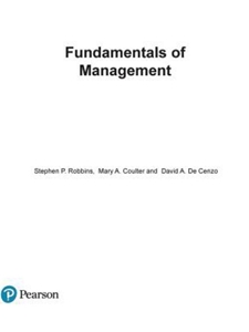 FUNDAMENTALS OF MANAGEMENT ESSENTIAL CONCEPTS