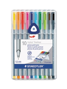 Staedtler Fineliner Triplus Pens 10 Pack