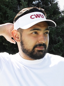 White CWU Nike Visor