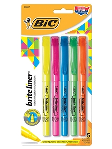 BIC Brite Liner Highlighter 5pk