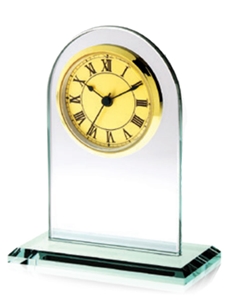 Clock Gold Glass