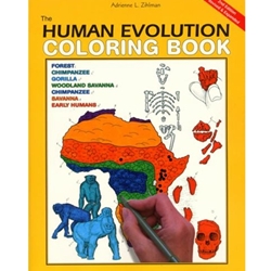 HUMAN EVOLUTION COLORING BOOK-REV.+EXP.