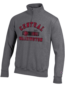 1/4 Zip Central Graphite Sweatshirt